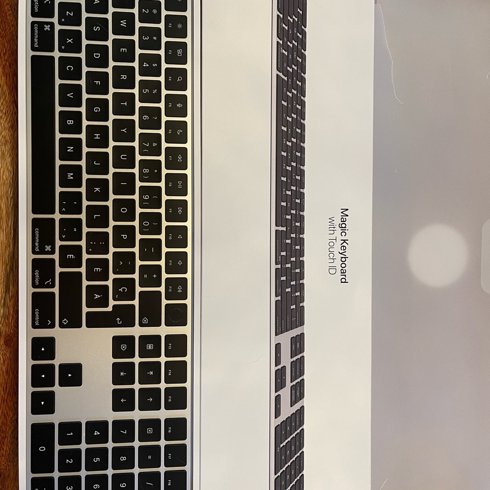 Apple Magic Keyboard with Touch ID - Silver and Black Keys